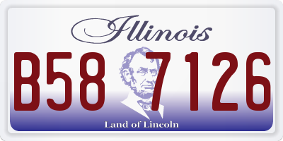 IL license plate B587126