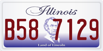 IL license plate B587129