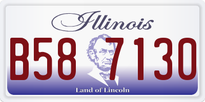 IL license plate B587130