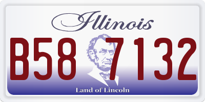 IL license plate B587132