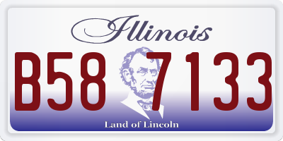 IL license plate B587133