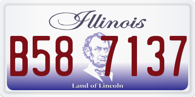 IL license plate B587137