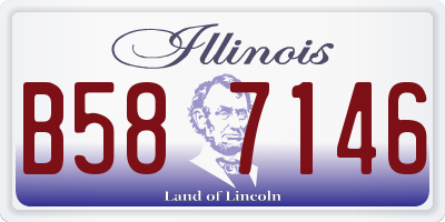 IL license plate B587146