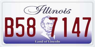 IL license plate B587147