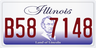IL license plate B587148