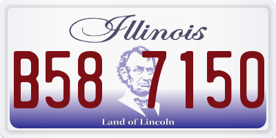 IL license plate B587150