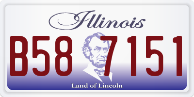 IL license plate B587151