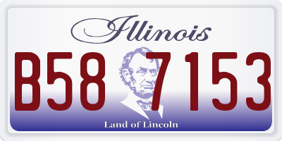IL license plate B587153