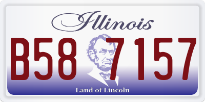 IL license plate B587157