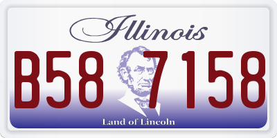 IL license plate B587158