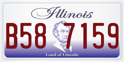 IL license plate B587159
