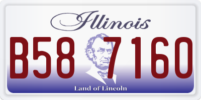 IL license plate B587160