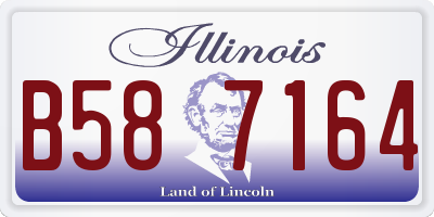 IL license plate B587164