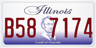 IL license plate B587174