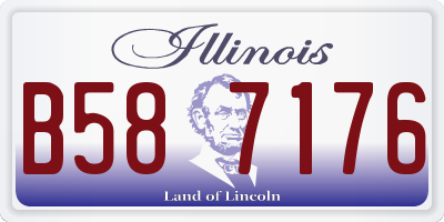 IL license plate B587176