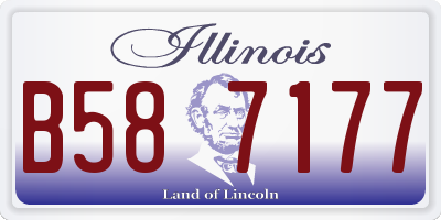 IL license plate B587177