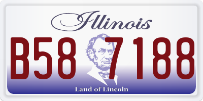 IL license plate B587188