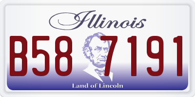 IL license plate B587191