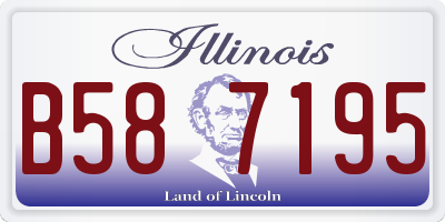 IL license plate B587195
