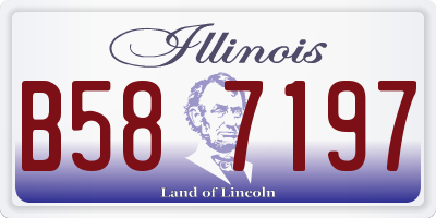 IL license plate B587197