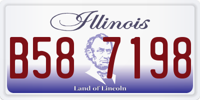 IL license plate B587198