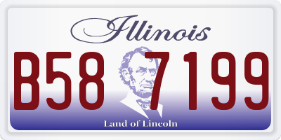IL license plate B587199