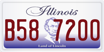 IL license plate B587200