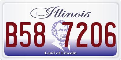 IL license plate B587206