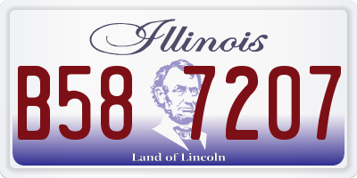 IL license plate B587207