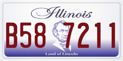 IL license plate B587211