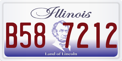 IL license plate B587212