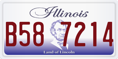 IL license plate B587214