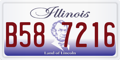 IL license plate B587216