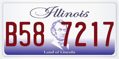 IL license plate B587217