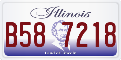 IL license plate B587218