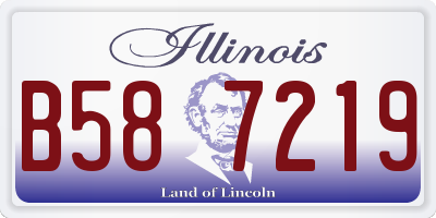 IL license plate B587219