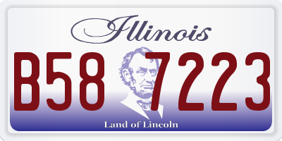 IL license plate B587223