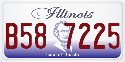 IL license plate B587225