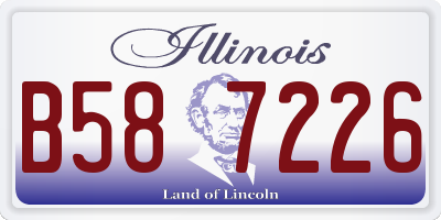 IL license plate B587226