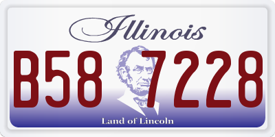 IL license plate B587228