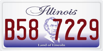 IL license plate B587229