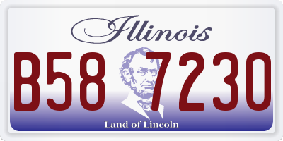 IL license plate B587230