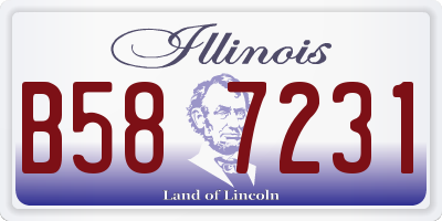 IL license plate B587231