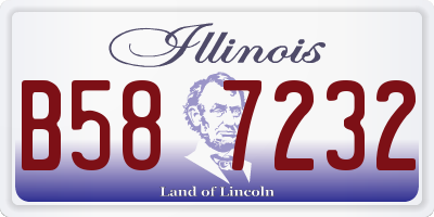 IL license plate B587232