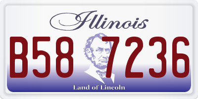 IL license plate B587236