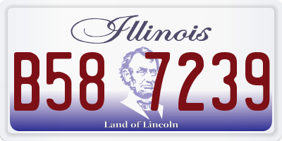 IL license plate B587239