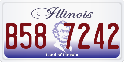 IL license plate B587242