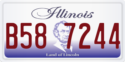 IL license plate B587244