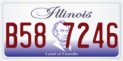IL license plate B587246