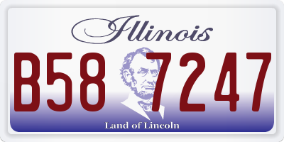IL license plate B587247